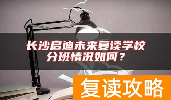 长沙启迪未来复读学校分班情况如何？