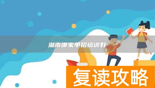 湖南哪家单招培训好